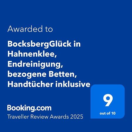 Bocksbergglueck In Hahnenklee, Endreinigung, Bezogene Betten, Handtuecher Inklusive Γκόσλαρ Εξωτερικό φωτογραφία